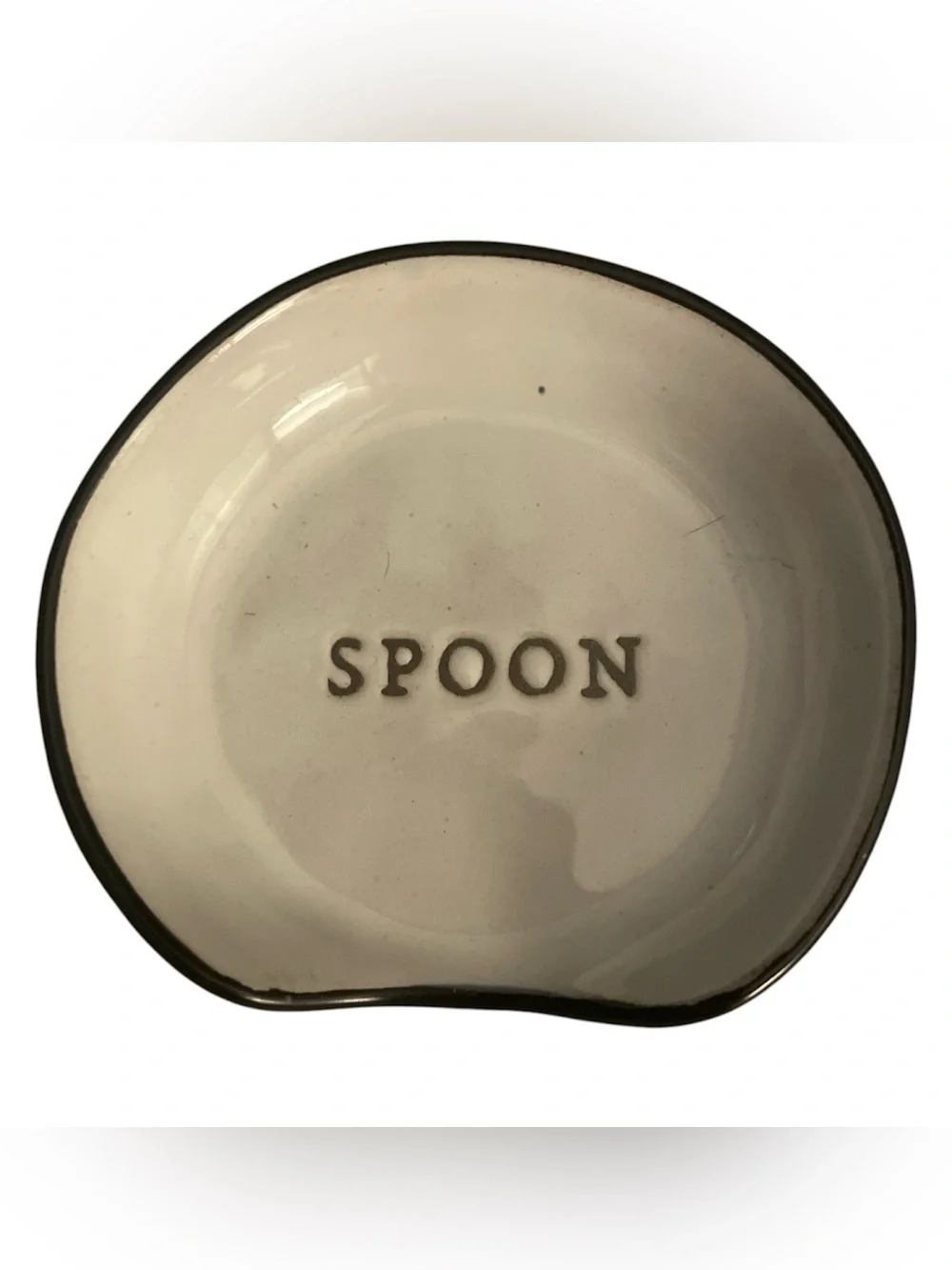 Hearth & Hand Cream Ceramic Spoon Rest